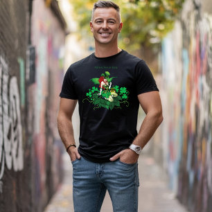 Luck Irish Green Fairy Red Hair Shamrock T-Shirt