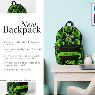 Luck o' the Irish Four-Leaf Clover Backpack