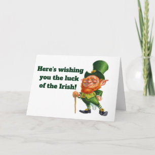 LUCK OF THE IRISH CARD
