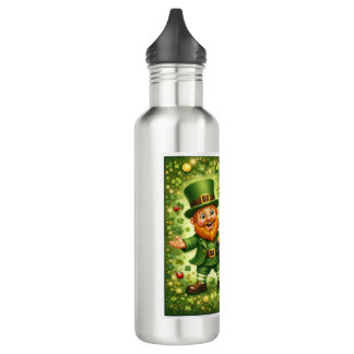Luck of the Irish Metal Water Bottle – Screw-Top 
