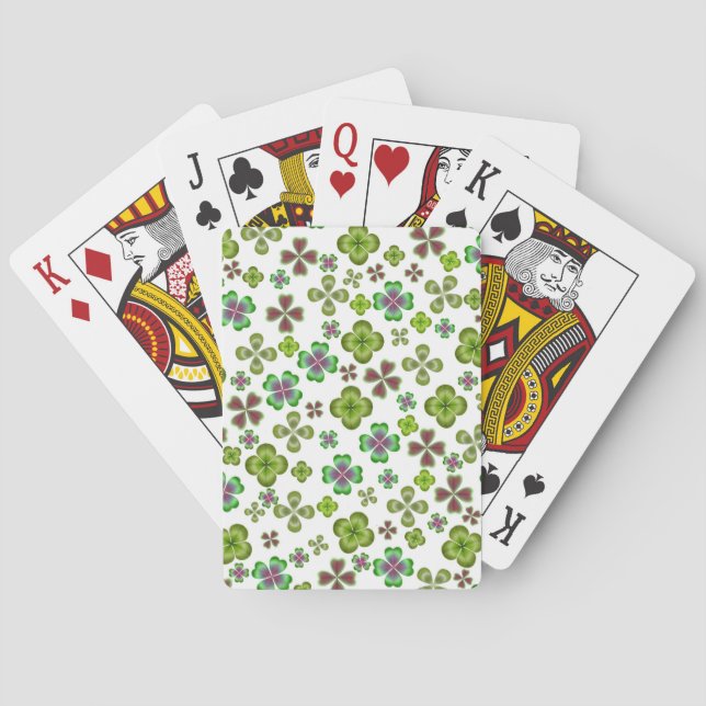Luck of the Irish Shamrock Playing Cards (Back)