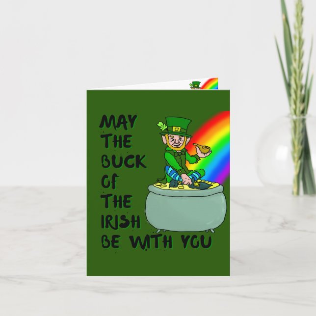 Luck of the Irish St Patrick's Day Card (Front)