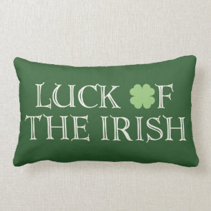 Luck of the Irish St. Patricks Day Pillow
