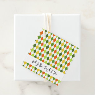 LUCK OF THE IRISH TO YOU Colourful Diamonds Fun Favour Tags