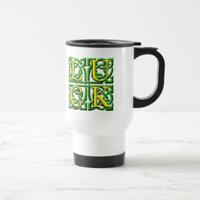 Luck Of The Irish Travel Mug (Right)