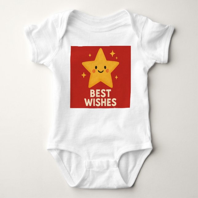 Luck Star for kids Baby Bodysuit (Front)