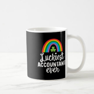Luckiest Accountant Ever St Patrick Day Shamrocks Coffee Mug