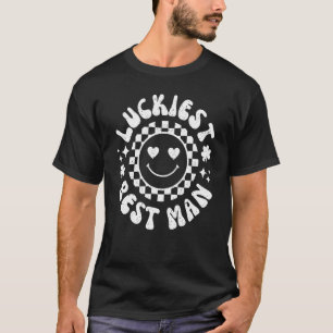 Luckiest Best Man Groom Let Get Lucked Up Bachelor T-Shirt