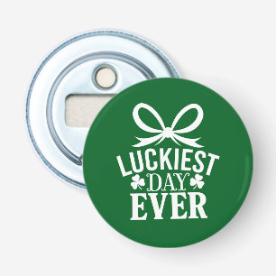 Luckiest Day Ever St Patricks Day Irish Lucky Bottle Opener