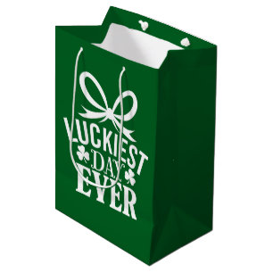 Luckiest Day Ever St Patricks Day Irish Lucky Medium Gift Bag