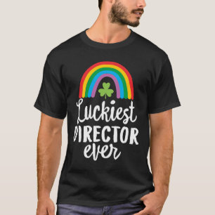 Luckiest Director Ever St Patrick Day Shamrocks T-Shirt