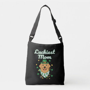 Luckiest Golden Retriever Mum St. Patrick's Day  Crossbody Bag