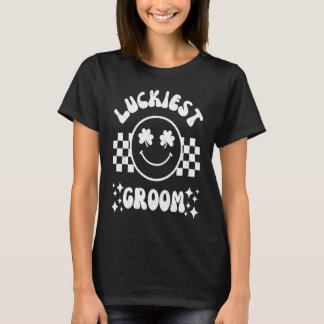 Luckiest Groom Lets Get Lucked Up Bachelorette Ret T-Shirt