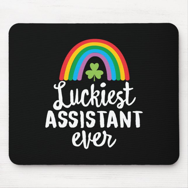 Luckiest Istant Ever St Patrick Day Shamrocks  Mouse Pad (Front)