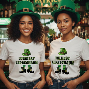 Luckiest Leprechaun Matching St. Patrick's Day T-Shirt