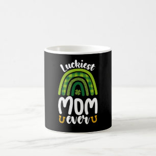 Luckiest Mum Ever Family St Patrick's Day Coffee Mug