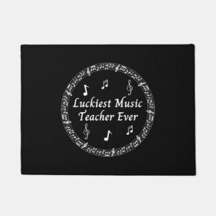 Luckiest Music Teacher Ever Doormat