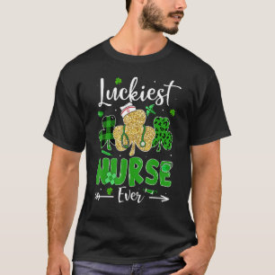 Luckiest Nurse Ever Nursing St Patricks Day Shamro T-Shirt