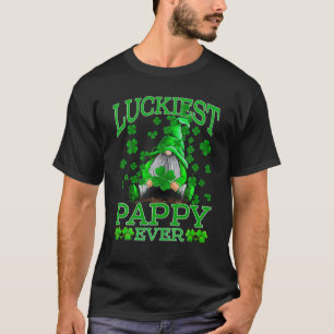 Luckiest Pappy Ever Gnomes St Patrick's Day T-Shirt