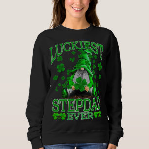 Luckiest Stepdad Ever Gnomes St Patrick's Day Sweatshirt