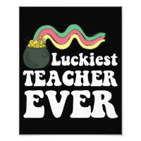 Luckiest Teacher Ever Rainbow St. Patrick's Day