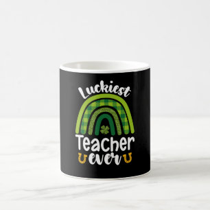 Luckiest Teacher Ever School St Patrick's Day Coffee Mug