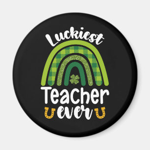 Luckiest Teacher Ever School St Patrick's Day Magnet