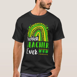 Luckiest Teacher Ever St Patricks Day For School T T-Shirt