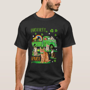 Luckiest Truck St Patrick S Day Leprechaun Chicken T-Shirt