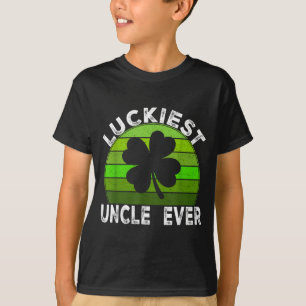 Luckiest uncle shamrocks lucky st patrick's day T-Shirt