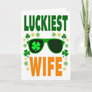 Luckiest Wife Ever Card