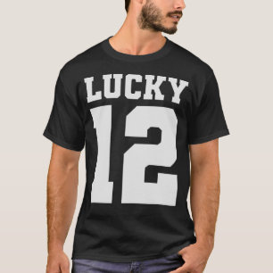 LUCKY 12 Varsity 12th Birthday Boy Girl Twelve Foo T-Shirt