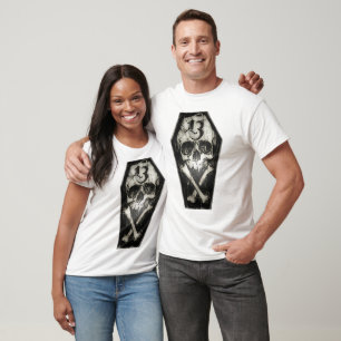 Lucky 13 Skull Gents Football Jersey T-Shirt