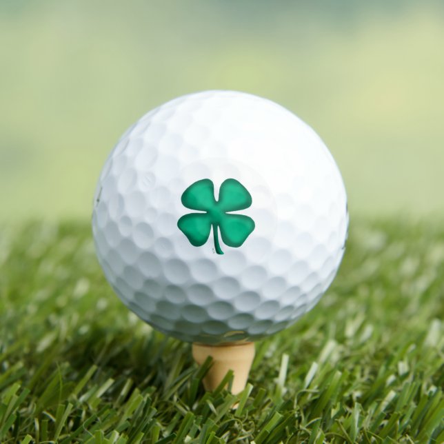 Lucky 4 Leaf Irish Clover Bridgestone golf balls (Insitu Tee)