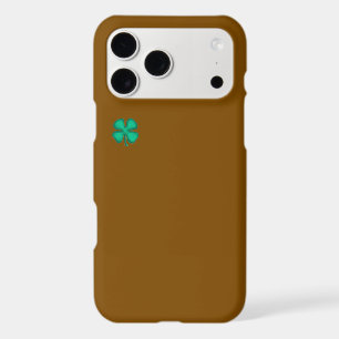 Lucky 4 Leaf Irish Clover brown iPhone 17 Pro Max