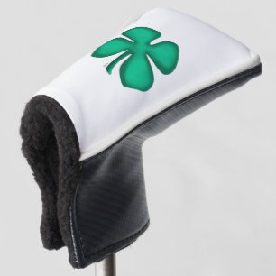 Lucky 4 Leaf Irish Clover golf putter cover