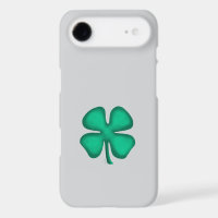Lucky 4 Leaf Irish Clover gray iPhone 17 Air case