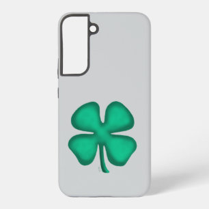 Lucky 4 Leaf Irish Clover gray S22Plus phone case