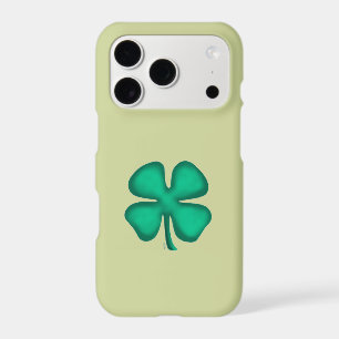 Lucky 4 Leaf Irish Clover green iPhone 17 Pro case