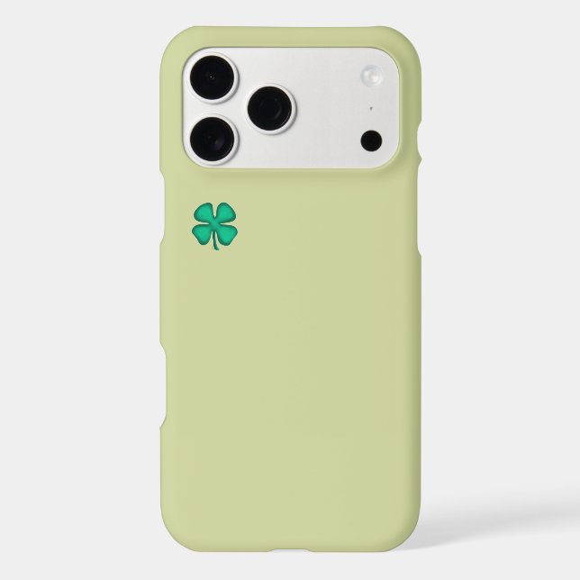 Lucky 4 Leaf Irish Clover green iPhone 17 Pro Max (Back)