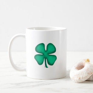 Lucky 4 Leaf Irish Clover mug