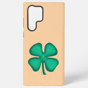 Lucky 4 Leaf Irish Clover tan S22 Ultra phone case