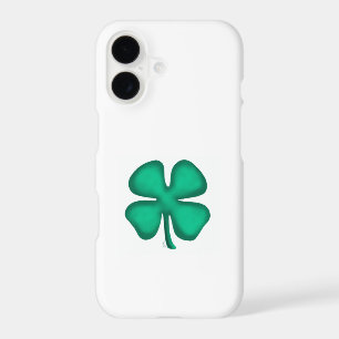 Lucky 4 Leaf Irish Clover white iPhone 17 S case