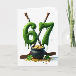 Lucky 67 Hockey Coins Card