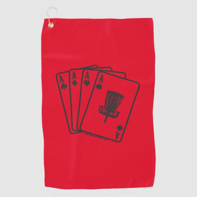 Lucky Ace Disc Golf Towel (Front)
