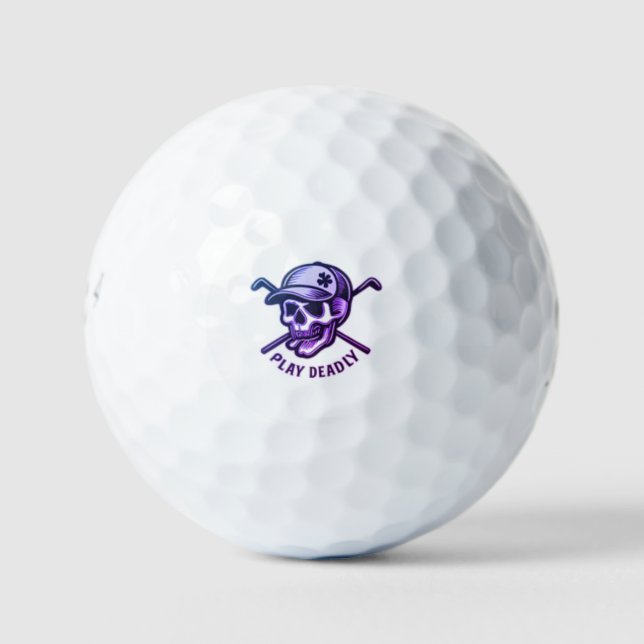 Lucky Ace Skull | Custom Golf Ball Design (Front)