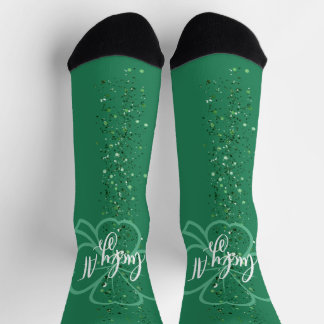 Lucky AF | Cute St Patricks Day Irish Quote Socks