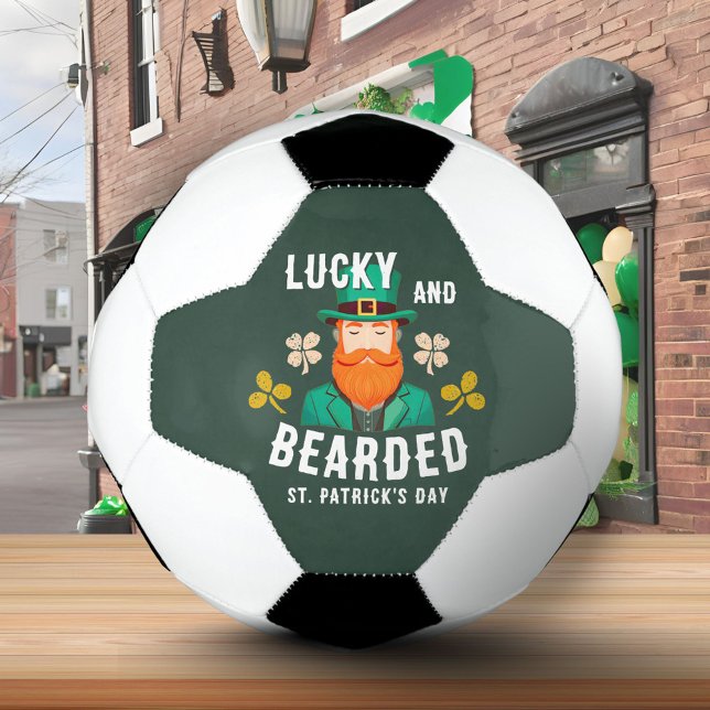Lucky and Bearded St. Patrick’s Day Leprechaun Soccer Ball (Creator Uploaded)