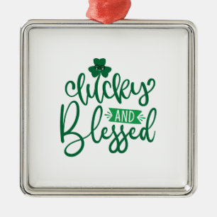 Lucky And Blessed Metal Tree Decoration