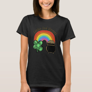 Lucky And Blessed Rainbow Saint Patrick's Day Sham T-Shirt